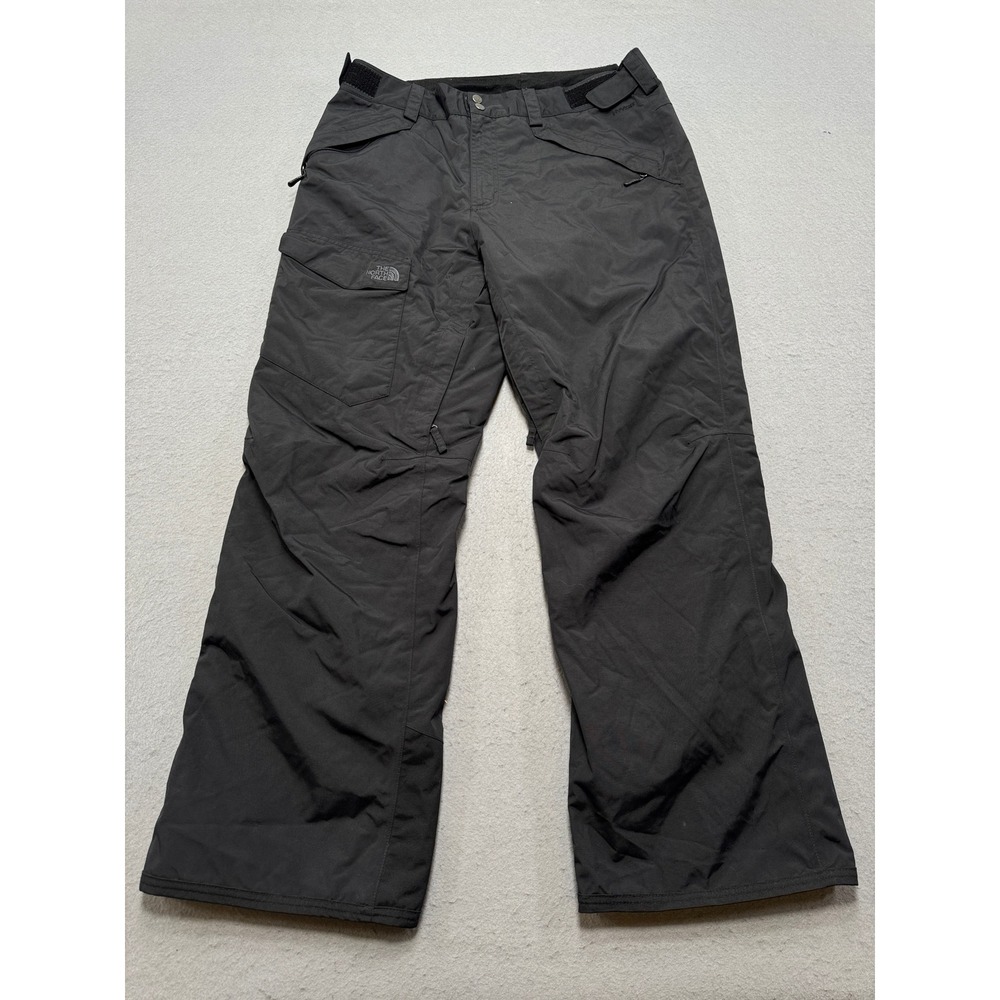 The North Face Snow Pants Mens Large Black Cargo HyVent Insulated Hiking Outdoor
